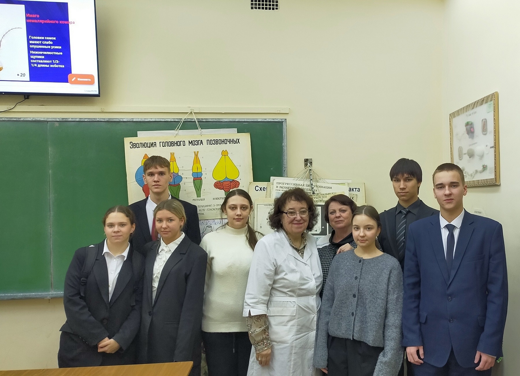 9 декабря учащиеся 10в класса медицинского профиля приняли участие в мастер-классе по Основам паразитологии в ИГМУ..